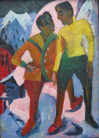 Ernst Ludwig Kirchner Two Brothers, china oil painting image